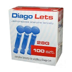 Sterylne lancety do użytku z Diago Let Diagnosis